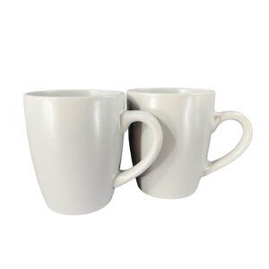 Balvery BIA Aura Solid Stone Gray Ceramic 12 ounce Coffee Mug Cup Set2 Porcelain
